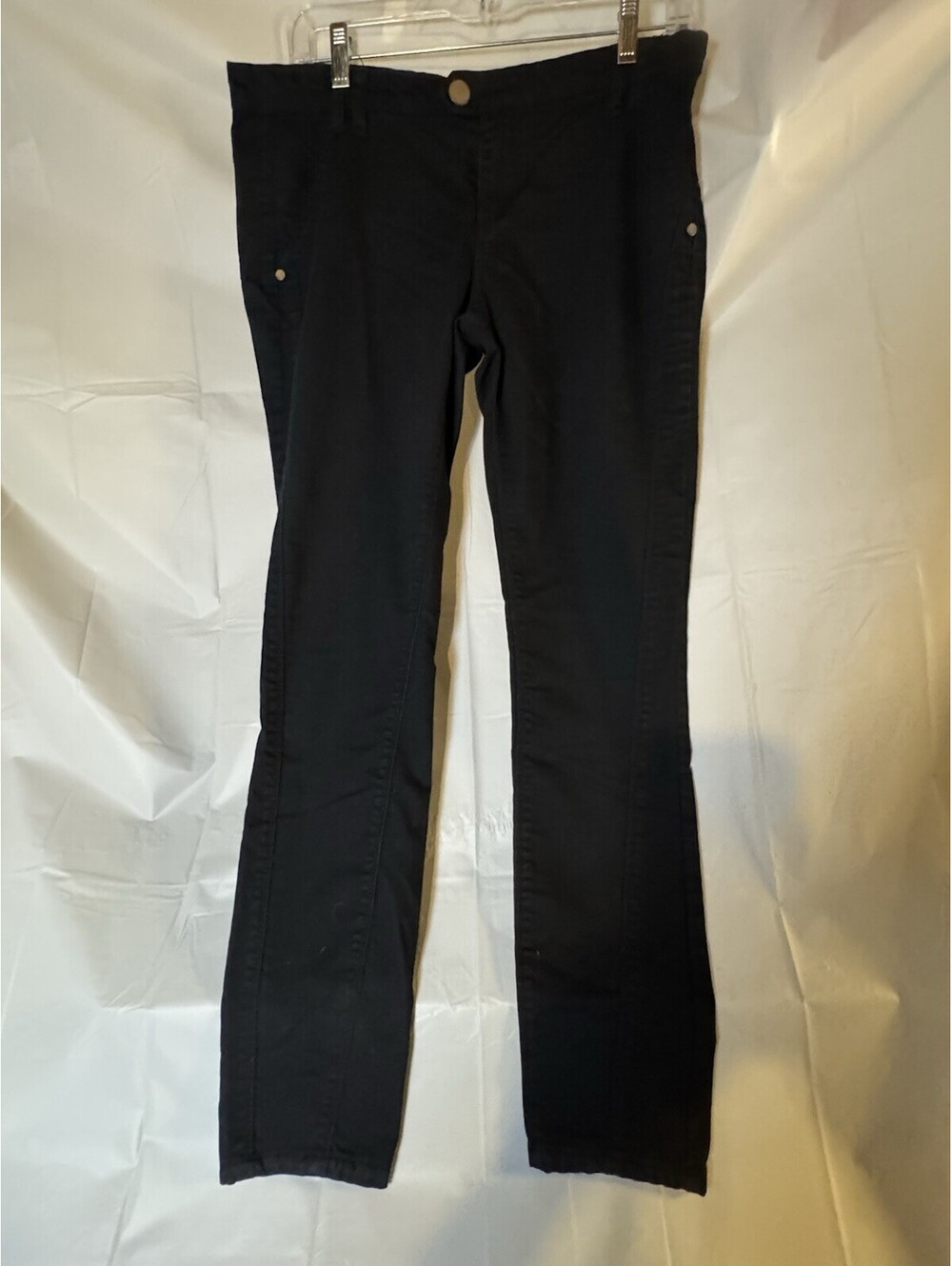 Mudd Black Skinny Pants Juniors Size 11 Stretch Mid Rise Denim Jeans Trouser Y2K